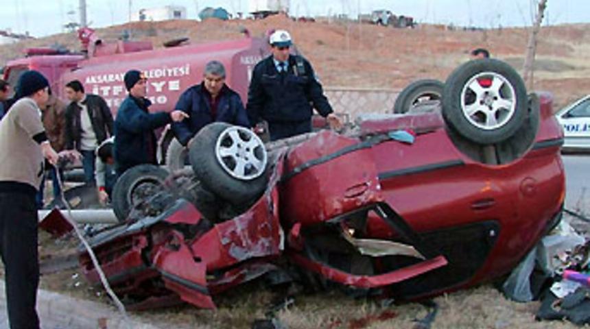 Aksaray'da trafik kazası: 1 yaralı