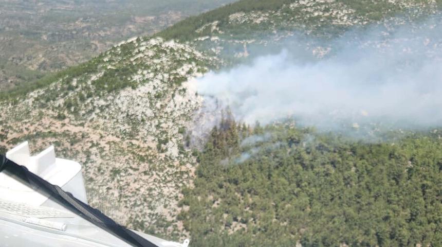 Muğla'da orman yangını! Rusya'dan gelen uçaklar da yardım etti, 2 saat sonra kontrol altına alındı
