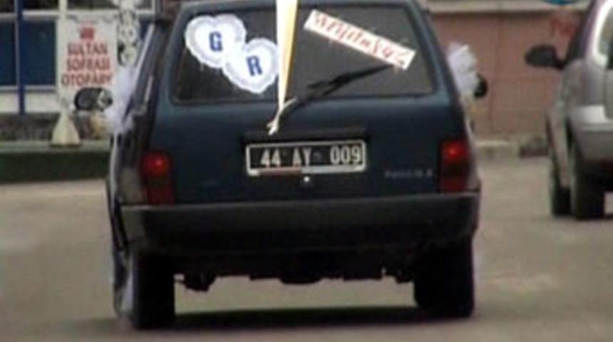 Resmi otomobili gelin arabası yaptılar