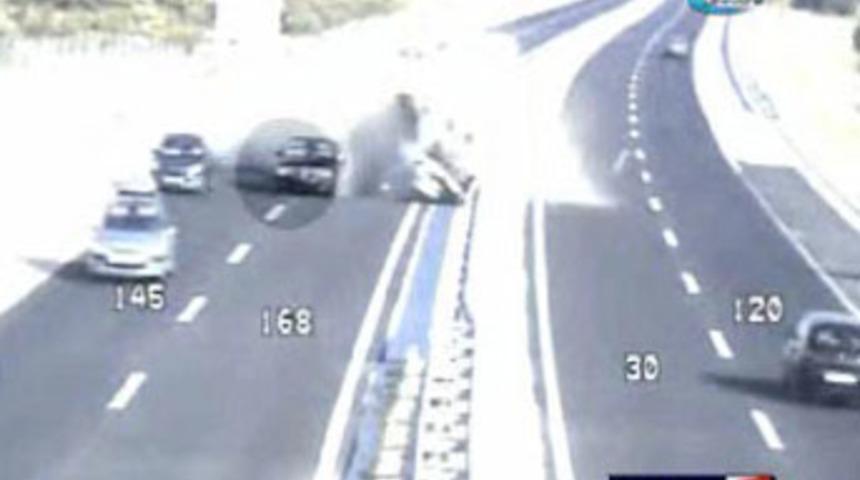 Hatalı sollamada dehşet anı