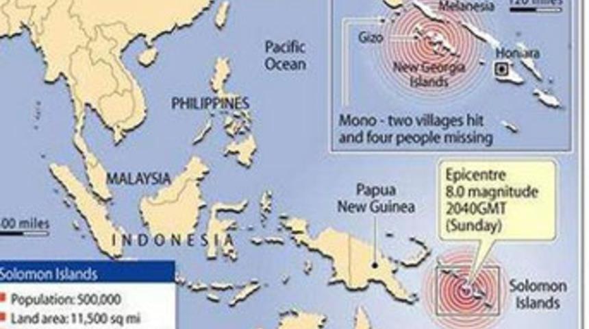 Solomon Adaları'nda &ouml;l&uuml; sayısı 20'ye &ccedil;ıktı