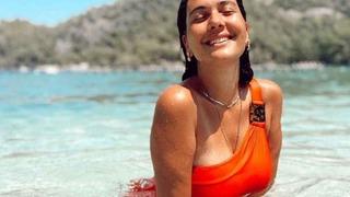 Bergüzar Korel'den yeni tatil paylaşımı: İstanbul'a bembeyaz dönüyorum
