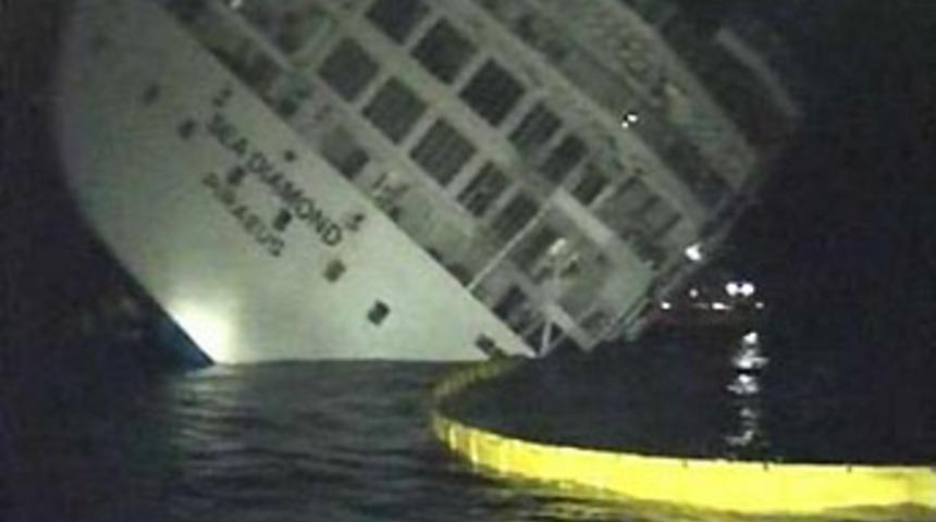 Yunan gemisi işte b&ouml;yle battı