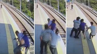 Marmaray'da korku dolu anlar! 3 yıl önce kavga ettiği kişiyi karşısında görünce ortalığı birbirine kattı