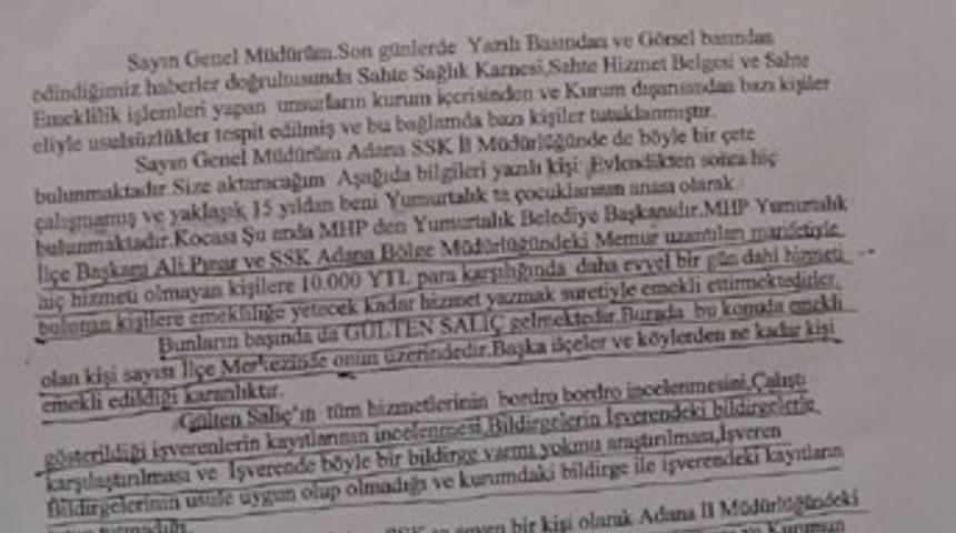 Bu da "sahte emeklilik" &ccedil;etesi