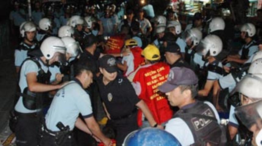 H&Ouml;C'&uuml;n se&ccedil;im protestosunda olaylar &ccedil;ıktı