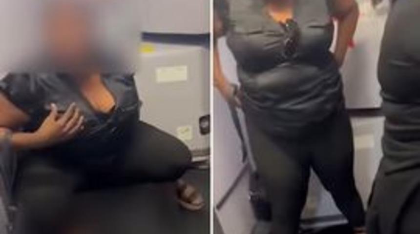 Uçağı birbirine kattı! Tuvalete gitmesinin engellendiğini söyleyen kadın herkesin içinde uçağın zeminine tuvaletini yaptı