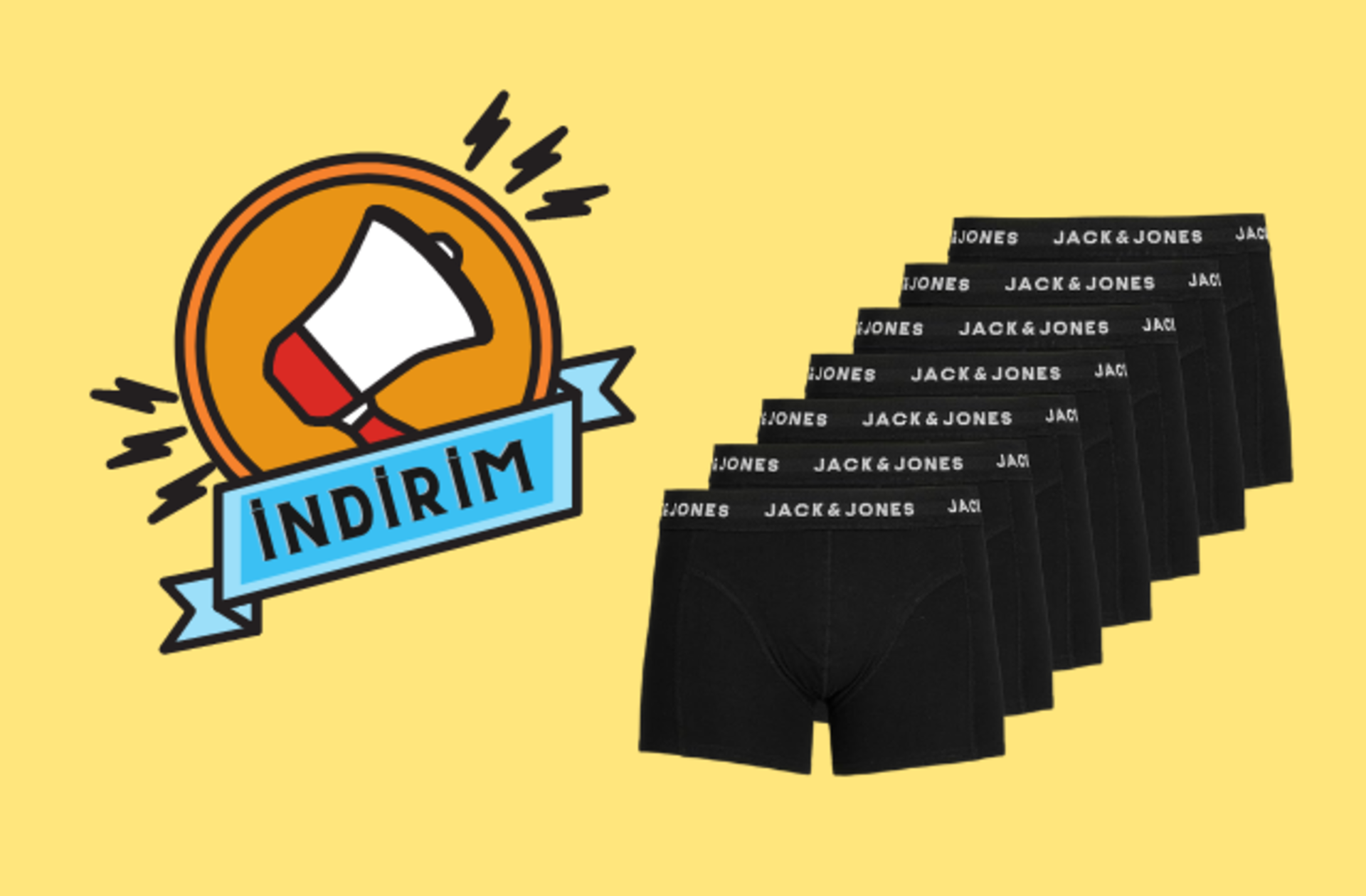 Fiyatı 498 TL'ye düştü! Kalitesine hayran kalacağınız Jack Jones boxer setinde indirim