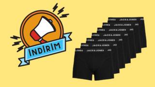 Fiyatı 498 TL'ye düştü! Kalitesine hayran kalacağınız Jack Jones boxer setinde indirim