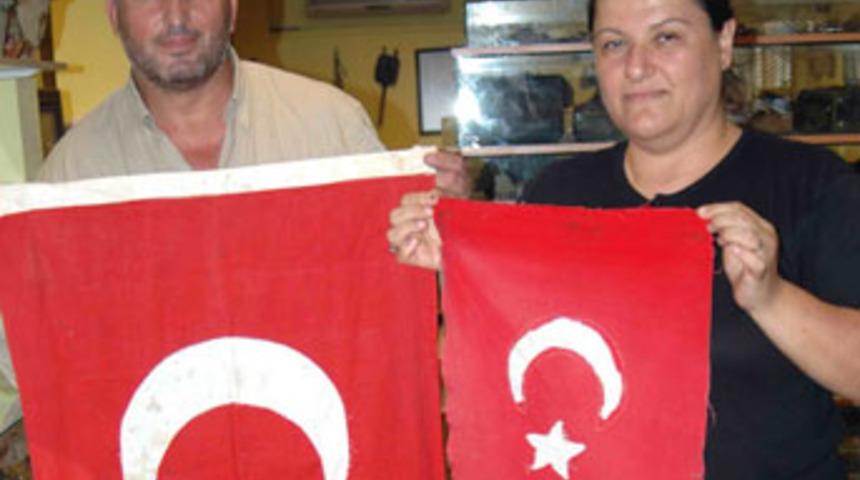 Tarihi bayraklar 92 yıl sonra g&uuml;n ışığına &ccedil;ıktı