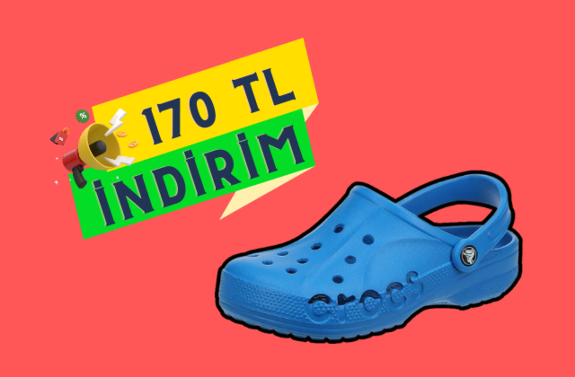 Hafif, rahat, dayanıklı... Yediden yetmişe herkesin favorisi Crocs terlikte indirim