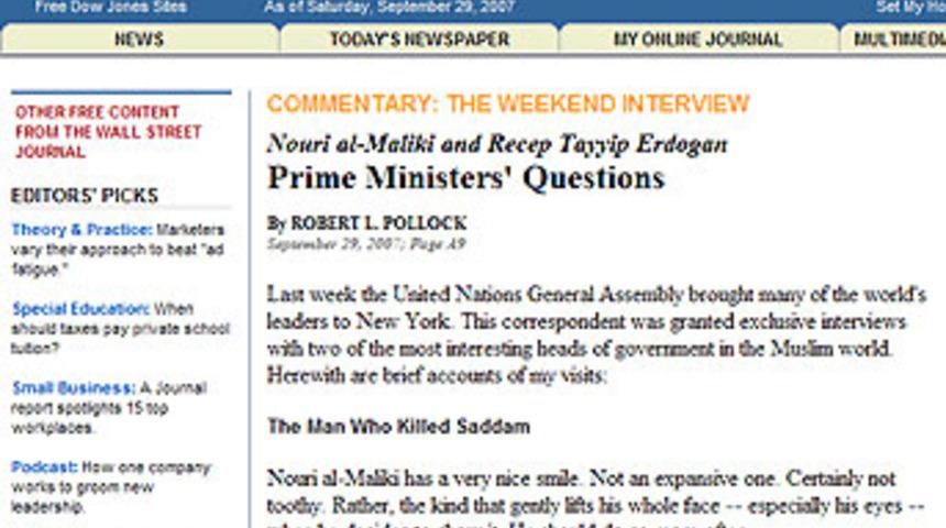 Pollock: Başbakan 'Happened' demedi