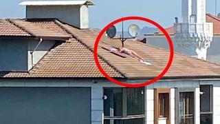 Çatıda çıplak halde güneşlenmişti! Kimliği şaşırttı... Cezası belli oldu