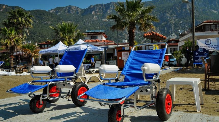 Muğla'da 21 plajda engellilere hizmet sunuluyor