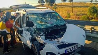 Uşak'taki trafik kazasında 4 kişi yaralandı