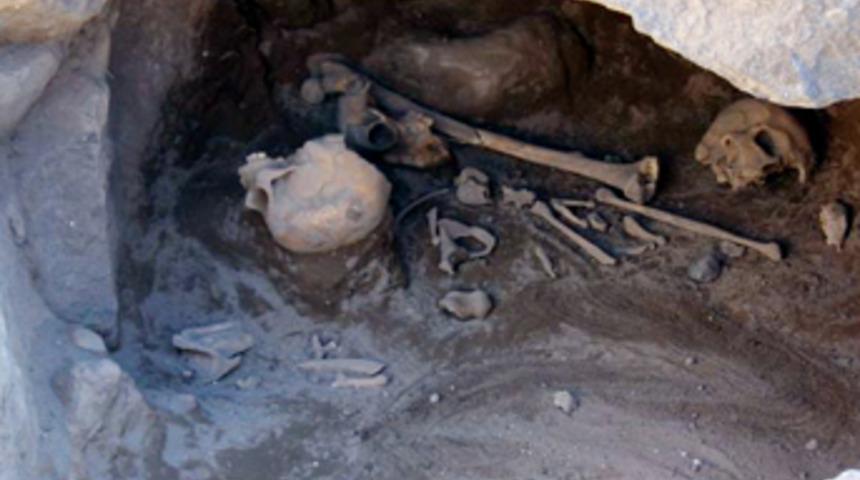 Ağrı'da insan iskeletleri bulundu