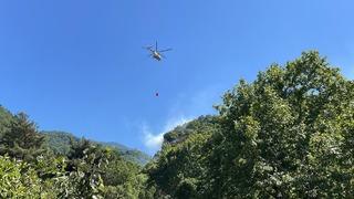 Uludağ eteklerinde orman yangını çıktı