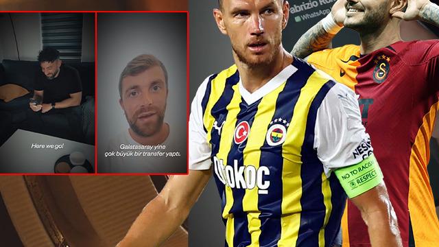 Son dakika: Galatasaray, Mauro Icardi transferini resmen açıkladı! Simge'nin 'Öpücem' şarkısıyla Edin Dzeko göndermesi...