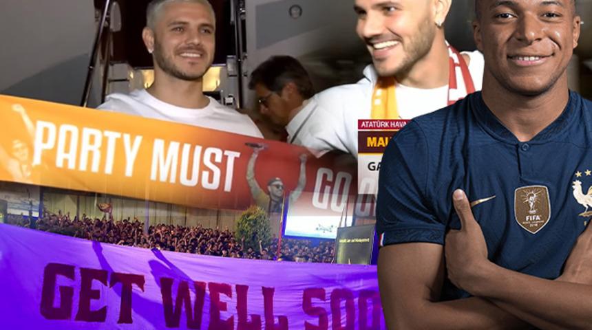 Son dakika: Mauro Icardi'ye görkemli karşılama! Atatürk Havalimanı'nda sevgi gösterileri ve Kylian Mbappe sesleri...