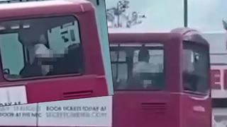 Güpegündüz otobüsün içinde skandal! Yolculara aldırış etmeden cinsel ilişkiye girdiler... Tepkiler gecikmedi