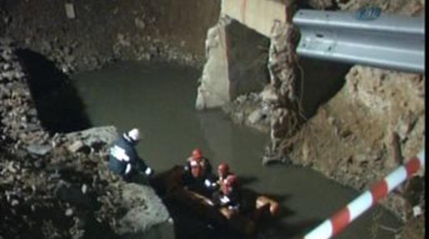 Karayolunda boğuldu