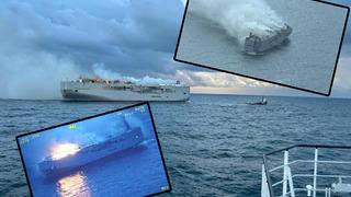 Mürettebat canını kurtarmak için denize atladı! Binlerce aracı taşıyan gemideki yangın 4 gündür sürüyor: Yangın haftalarca sürebilir...