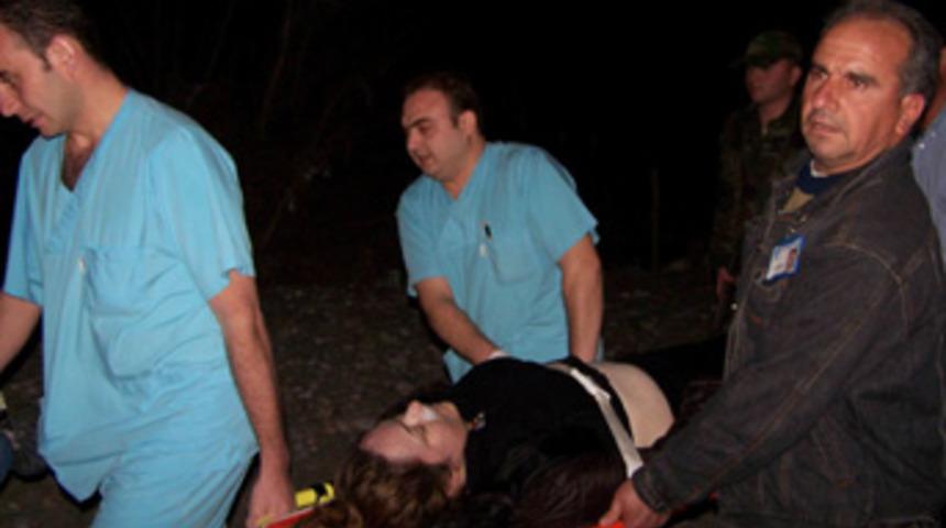 Deniz bisikleti alabora oldu