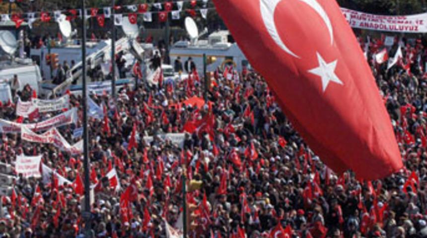 Manisa'da 'Cumhuriyet' mitingi 