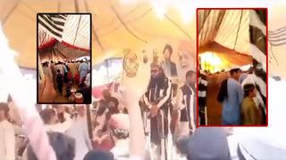 Pakistan'daki mitingde korkunç patlama! 40 ölü, 150 yaralı... Saniye saniye böyle kaydedildi!