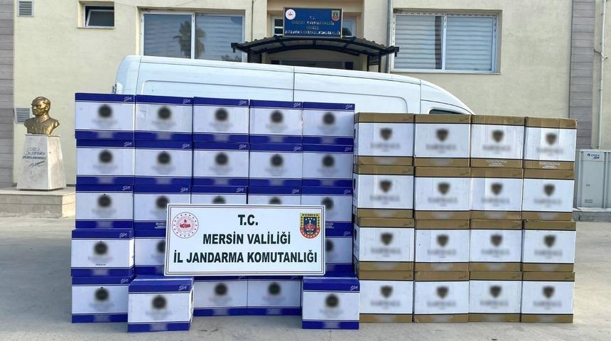 Mersin'de 2 milyon makaron ele geçirildi