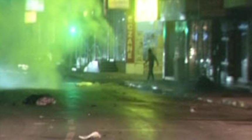 Korsana biber gazıyla m&uuml;dahale