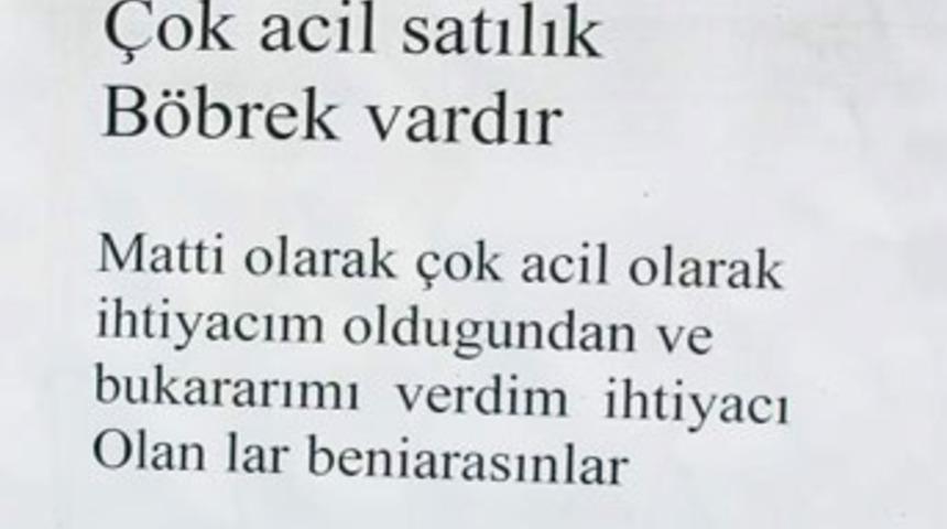 B&ouml;breğini ilanla satılığa &ccedil;ıkardı