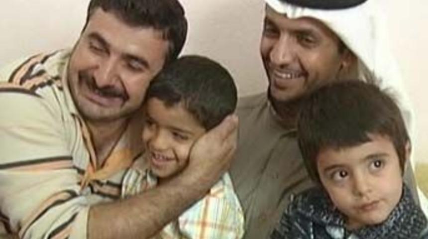 &Ccedil;ocukları karışan aile ilk kez bir araya geldi