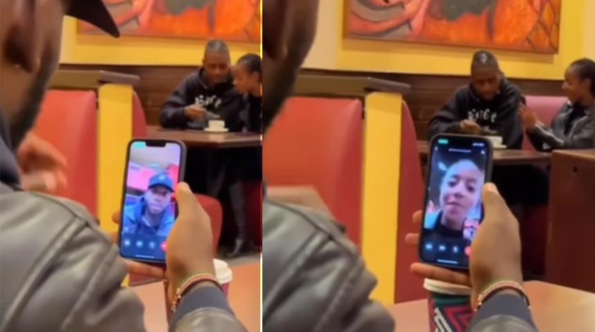 Sevgilisini kafede başka bir erkekle yakaladı! İhaneti görüntülü arayarak ifşa etti... O anlar sosyal medyada gündem yarattı