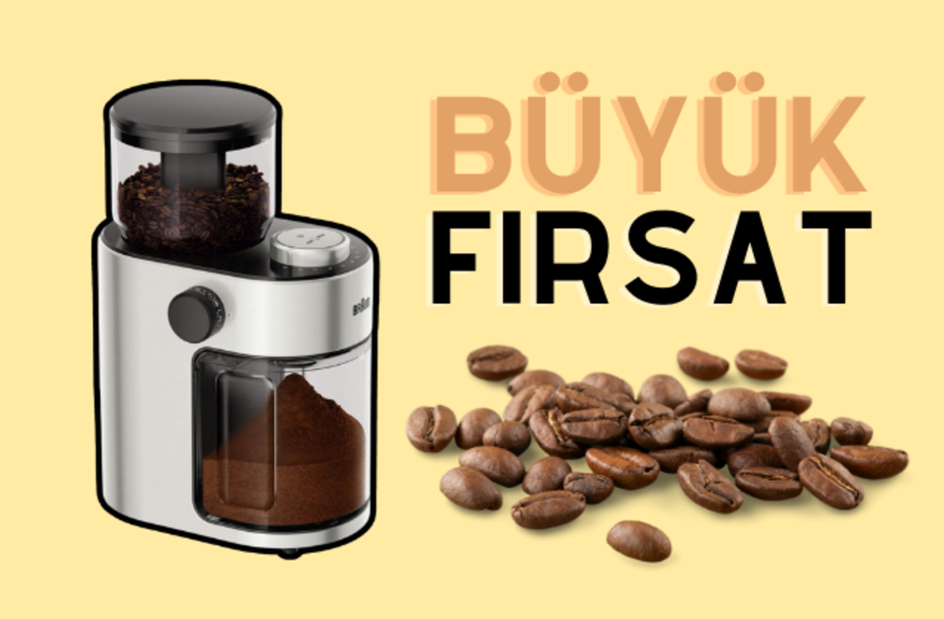 Kahveden aldığınız keyfi artıracak Braun kahve öğütücüde büyük fırsat