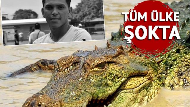 Kosta Rika'da şoke eden ölüm! Serinlemek için nehre giren futbolcuyu timsah yedi