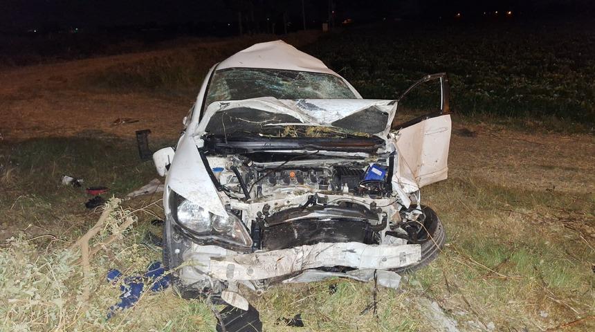 Samsun’da tarlaya devrilen otomobildeki 4 kişi yaralandı