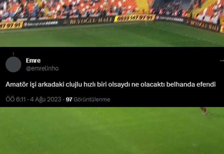 Belhanda'nın 90+8'de kaleden kaleye attığı geri pas olay oldu! Herkes onu paylaşıyor G3