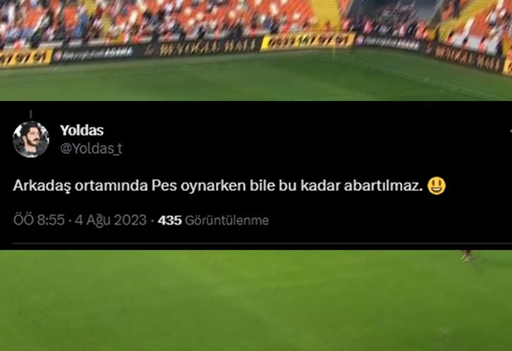 Belhanda'nın 90+8'de kaleden kaleye attığı geri pas olay oldu! Herkes onu paylaşıyor G5
