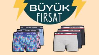 Boxerım tarzımı yansıtmalı diyenler buraya! Jack&Jones boxerlarda %60'a varan indirim