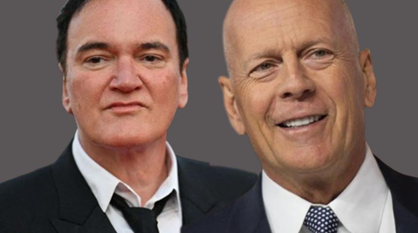 Ünlü yönetmen Quentin Tarantino’da Bruce Willis jesti! Son filminde olmasını istiyor ama...