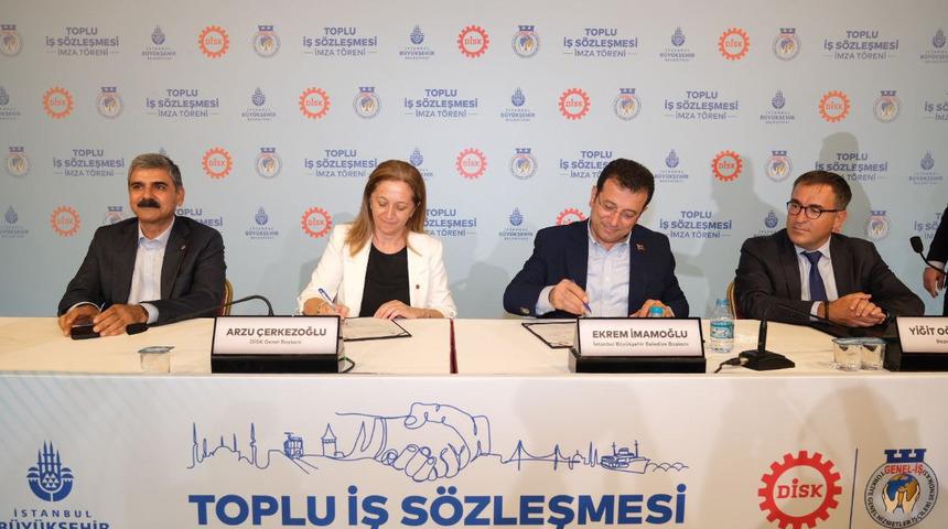 İBB ile DİSK toplu iş sözleşmesi imzalandı... 42 yıl sonra bir ilk!