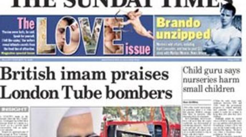 Sunday Times'dan "Seks ile M&uuml;sl&uuml;man kızı" yorumu