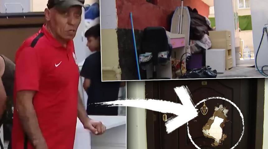 Kiracısından hıncını almak isteyen ev sahibi balyozla dehşet saçtı: Ev savaş alanına döndü! 