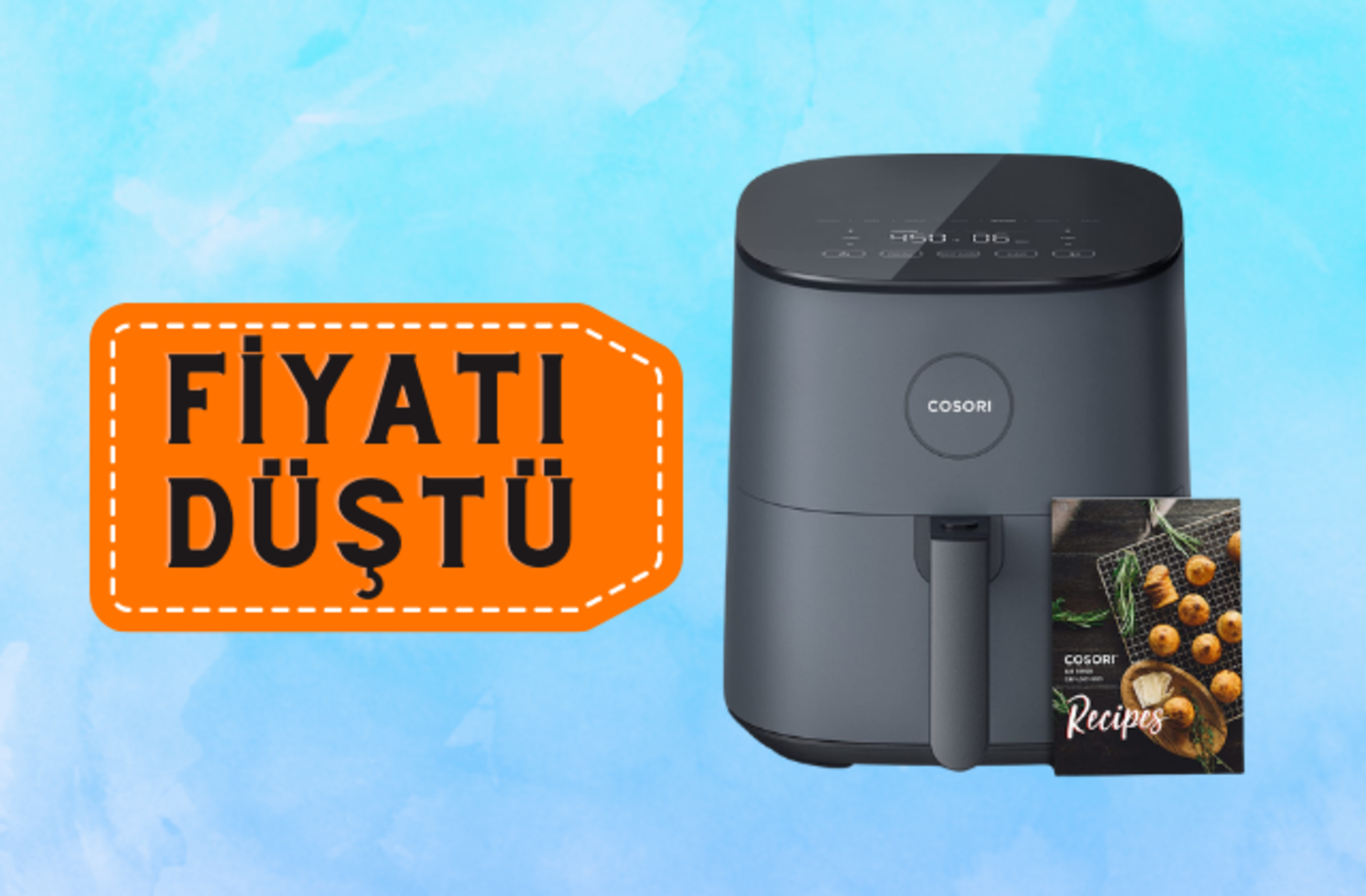 Fiyatı 1241 TL'ye düştü! Cosori airfryerda kaçırılmayacak fırsat