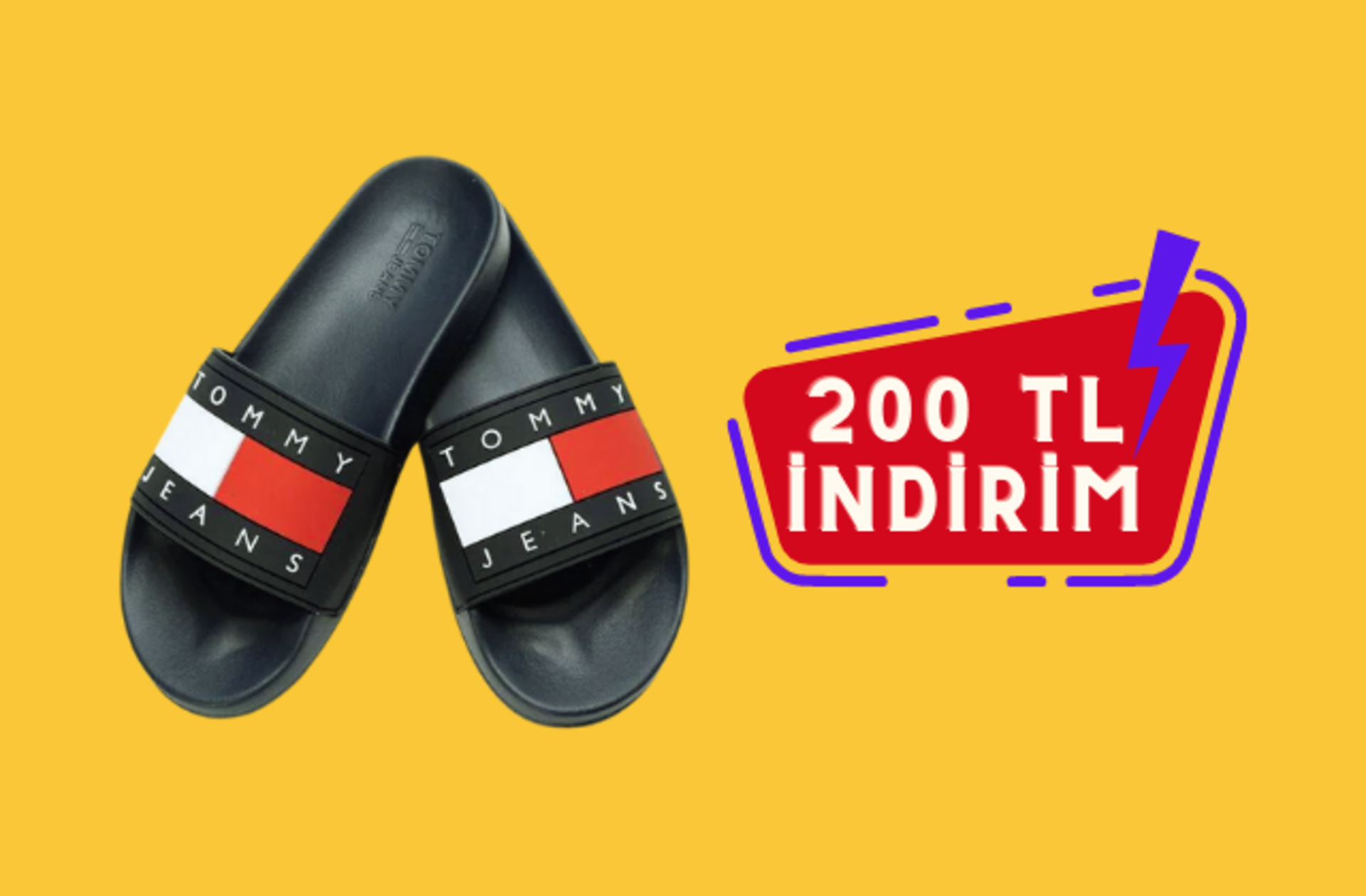 Fiyatı 518 TL'ye düştü! Rahatlık arayanların vazgeçilmezi Tommy Hilfiger terlikte indirim