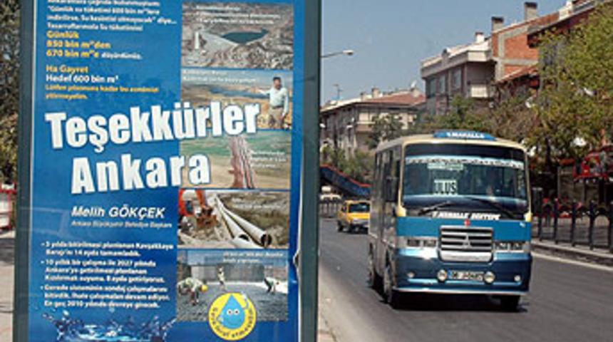 G&ouml;k&ccedil;ek'ten su i&ccedil;in ''teşekk&uuml;r'' ilanı