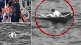 Küçücük teknesiyle okyanusta yaşam mücadelesi verdi! 35 saat sonra böyle bulundu... Teknesinin yarısı su doluydu