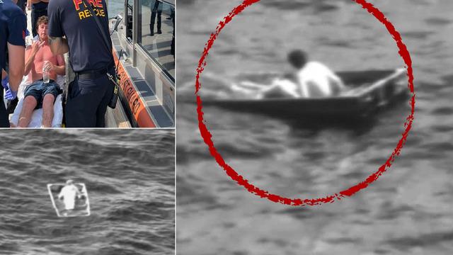 Küçücük teknesiyle okyanusta yaşam mücadelesi verdi! 35 saat sonra böyle bulundu... Teknesinin yarısı su doluydu