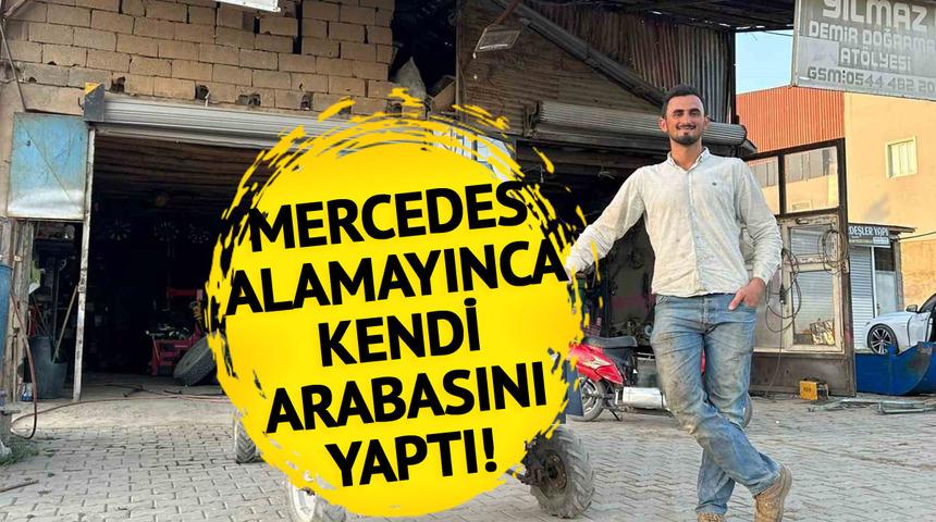 İstediği aracın fiyatı yüksek olunca... 'Hayalimdeki Mercedes'i alamadım ama kendim yaptım' Görenler bakın ne dedi